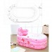 Bathtubs Freestanding Folding Children's Bath tub Adult Inflatable tub with Back Bath Thick Plastic Bath tub with air Pump (Color : Pink  Size : 1307570cm) - B07H7JWMM5
